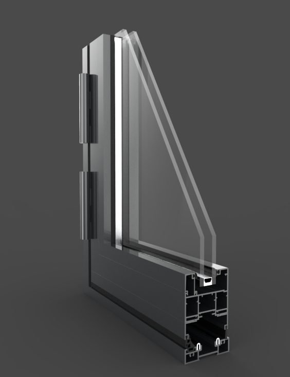 Profilé aluminium coulissant