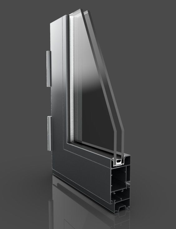 Profilé aluminium coulissant